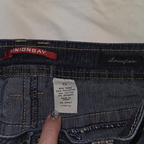 Women Lowrise Jeans 32' Unionbay Lexington Flare sz 13 - Picture 3 of 12