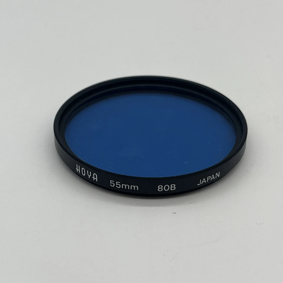 HOYA 55MM 80B Filter Blue with Plastic Case (A) Made in Japan - Image 2 of 4
