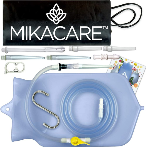 Enema Bag Kit Clear Non-Toxic Silicone. for Coffee and Enema Kit for Colon Clean - Picture 11 of 12