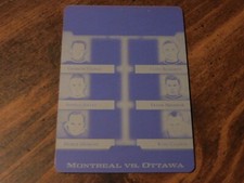 2018 Leaf Montreal vs Ottawa 2017-18 Black Printing Plate 1/1 All Time Rivals