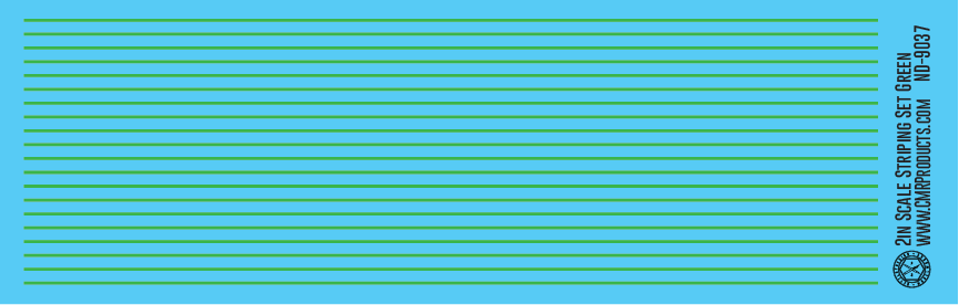 N Scale - Scale Striping Set 2in Green