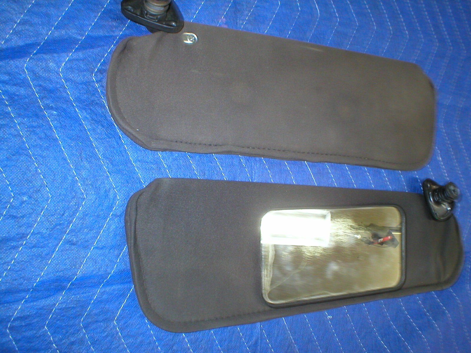 1982 92 CAMARO FIREBIRD CHARCOAL GREY SUN VISORS HARDTOP STYLE PAIR GM