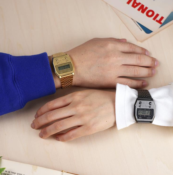 Casio Classic Premium Series A1100GGV-8JF Quartz Men's watch gray