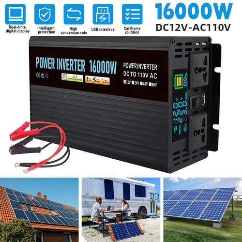 16000W Complete Solar Panel Kit Solar Power Generator 100A Home 110V Grid System - Picture 4 of 28