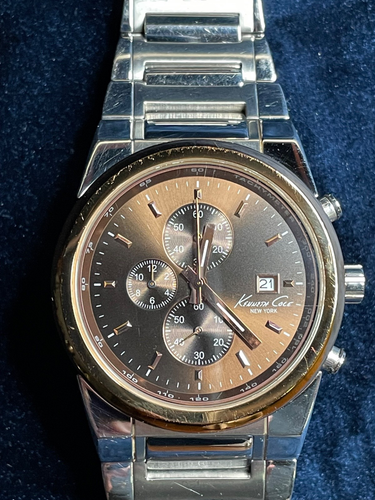 Kenneth Cole A126-11 quartz champaign dial chronograph watch
