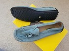Little ERIC baby Blue Suede Ribbon Shoes Size 34 US 2.5 New Made In Italy $150  — photo 2
