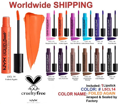 NYX Professional Makeup Liquid Suede Cream Lipstick COLOR (FOILED AGAIN) LSCL14