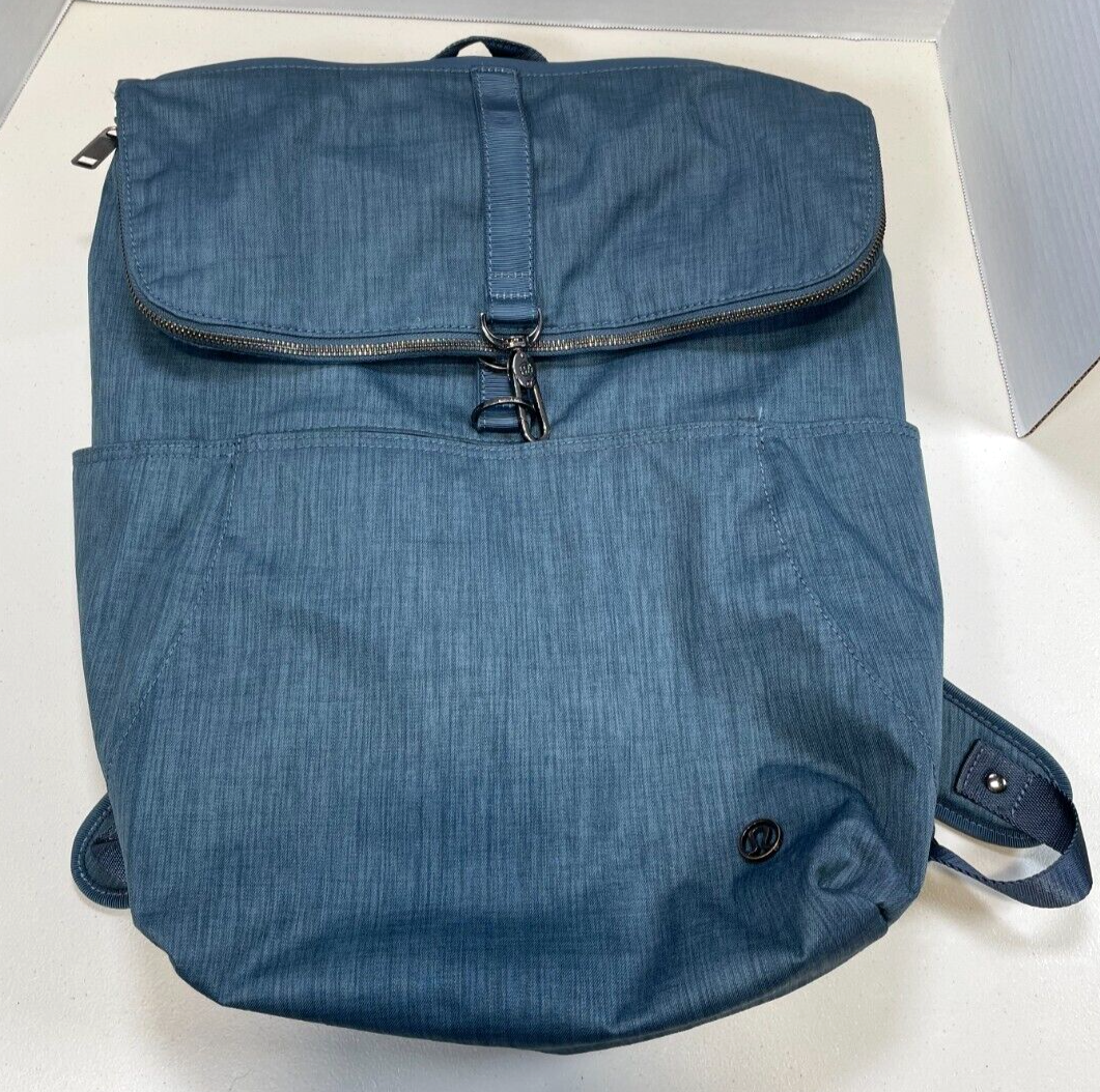 Lululemon Athletica Go Wild Navy Blue Backpack Casual Everyday