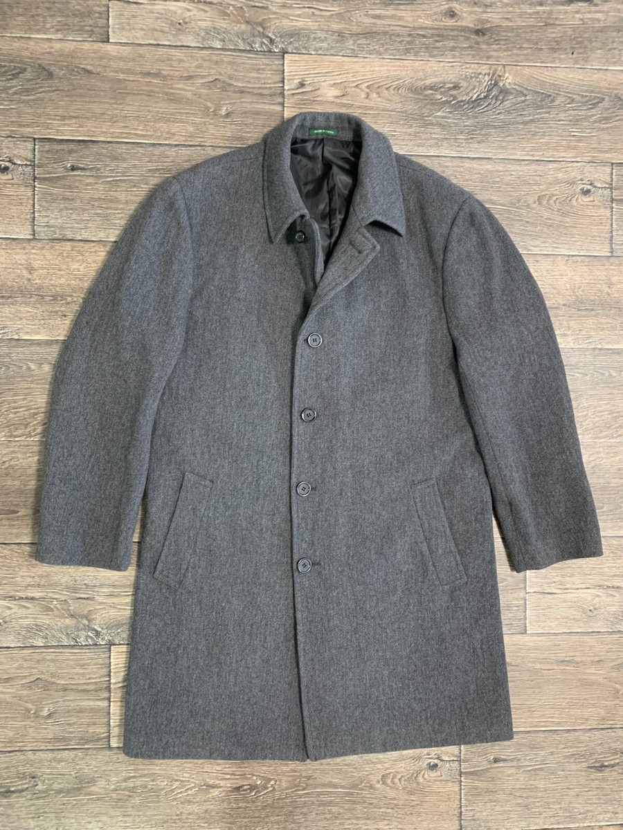 lauren ralph lauren grey wool trench coat men size 46R | eBay