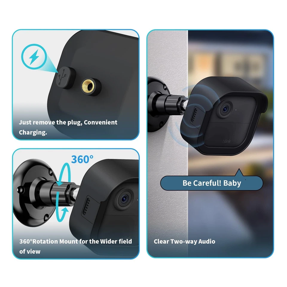 Blink Outdoor 4 Camera Mount with Outlet Mount for Blink Sync Module 2, Protecti - Image 3 of 4