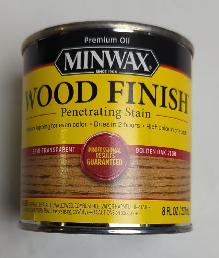 NEW MINWAX 22102 GOLDEN OAK 210B INTERIOR OIL BASED WOOD FINISH STAIN
