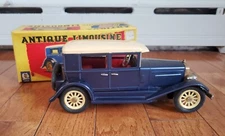 SSS ANTIQUE LIMOUSINE FRICTION POWERED TIN TOY JAPAN