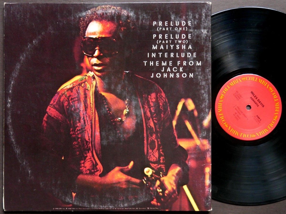MILES DAVIS Agharta 2 x LP COLUMBIA PG 33967 US 1976 JAZZ