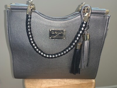 Bebe Silver Satchel Purse Handbag Ebay