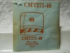 GS CMT271-40 Watch Crystal Fit Hamilton Cyril - 20.6 x 20.1 mm - Replacement