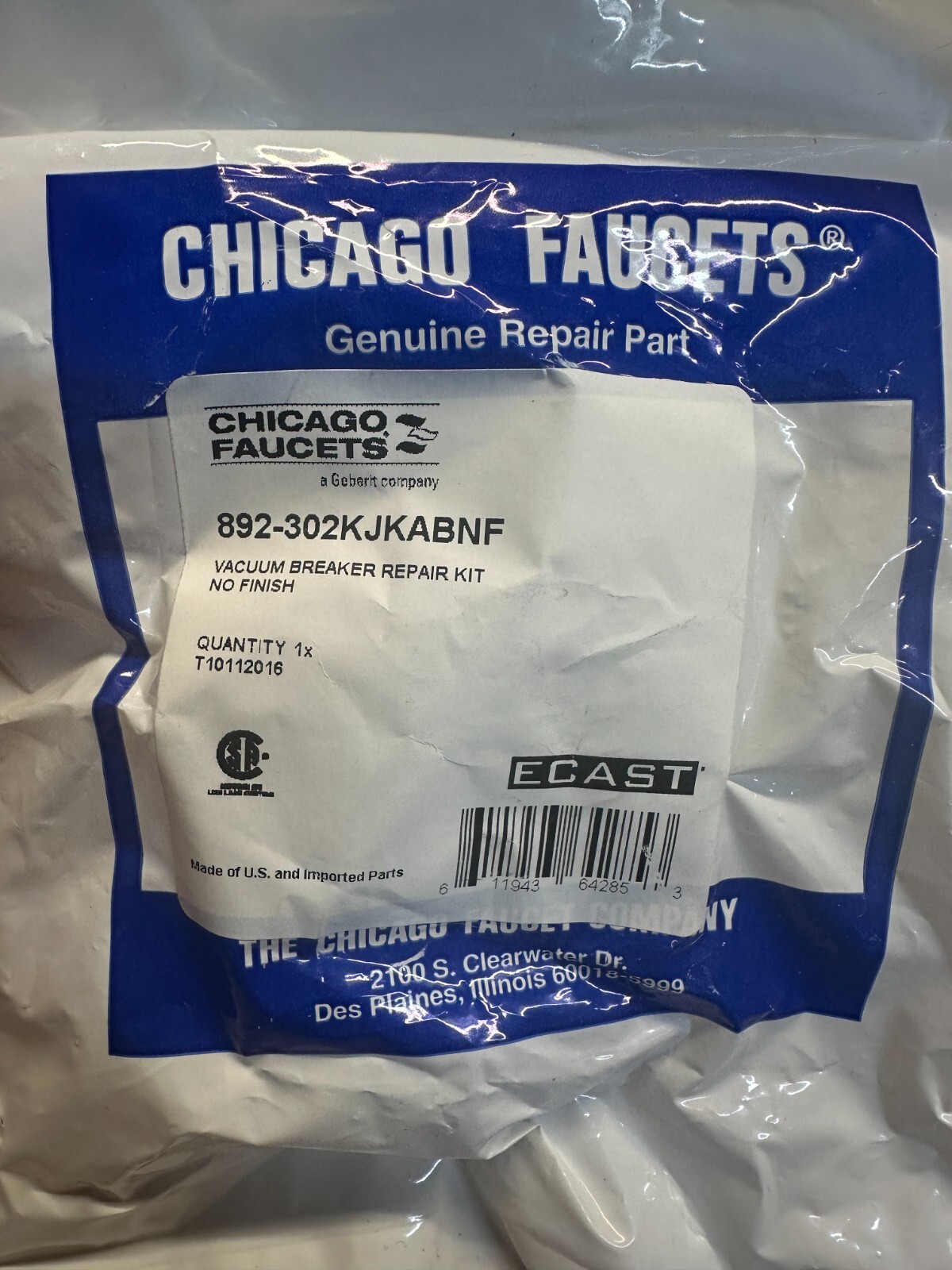 Chicago Faucets 892302KJKABNF, Vacuum Breaker Repair Kit eBay