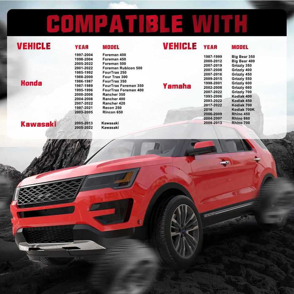 4PCS 1" | 4x110 Wheel Spacers For Honda Rancher 350 400 420 Recon 250 Rincon 650 Foto 3 de 4