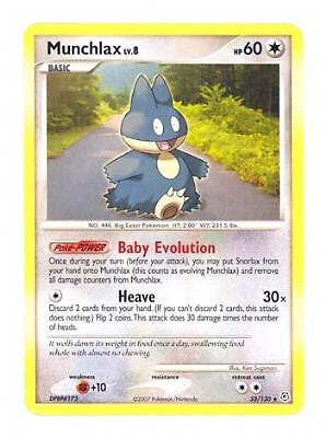 Pokemon Diamond & Pearl  33/130 Rare Card - Munchlax