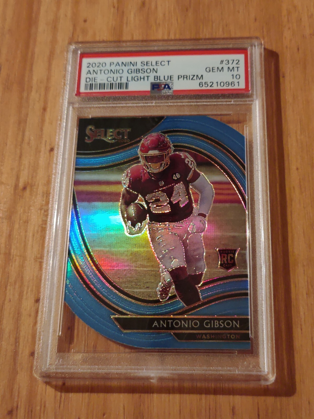 2020 Select #372 Light Blue Die Cut Prizm Antonio Gibson RC PSA 10 🔥 POP 2 🔥