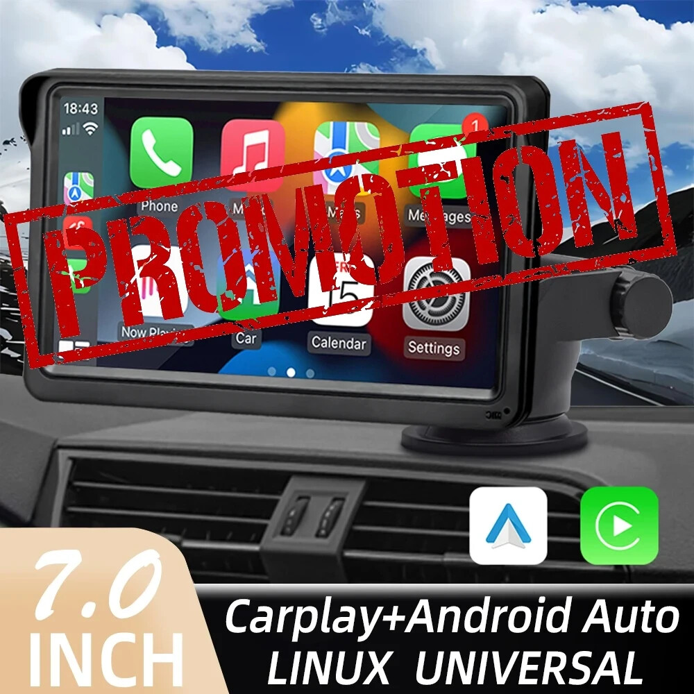 Carplay et Android Auto : autoradio universel à écran tactile 7 pouces