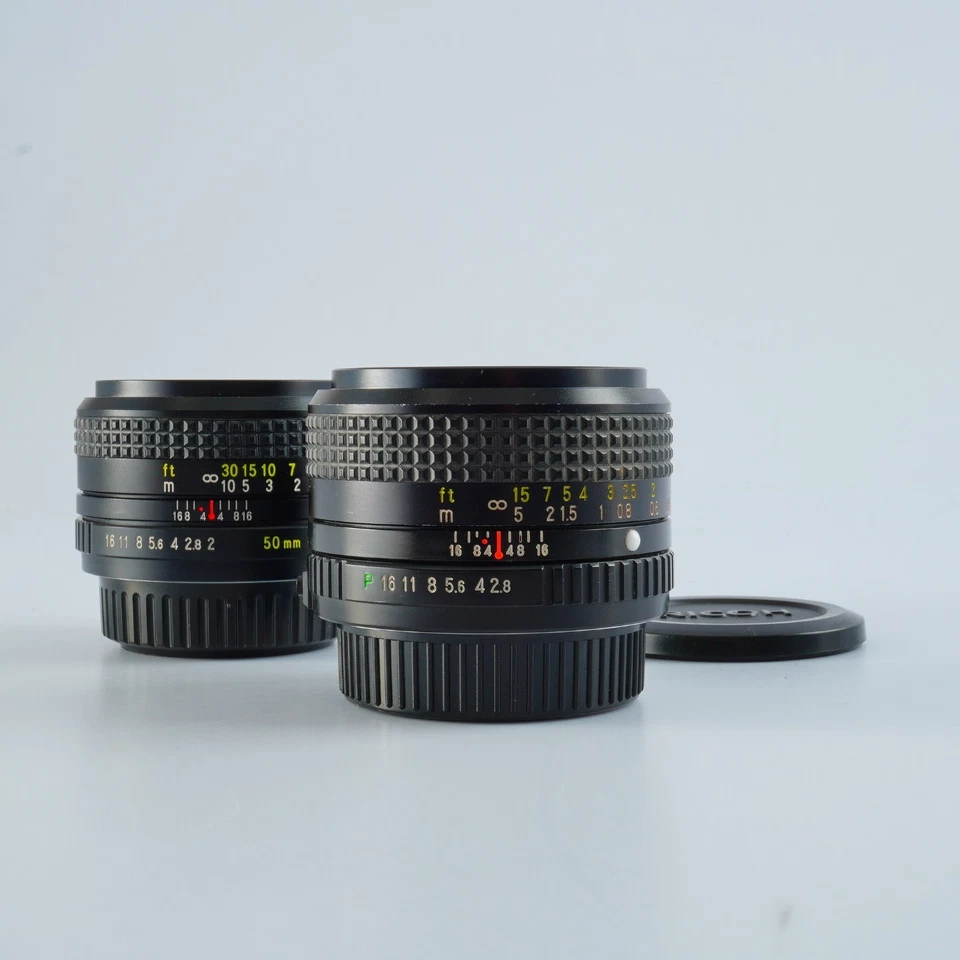 MUY BUENO Ricoh XR RIKENON 50mm F/2 + RICOH RIKENON P 35mm F/2.8 Para Pentax...