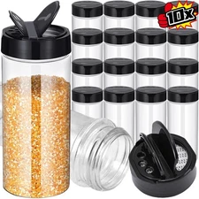 10 psc High Quality Plastic Spice Bottles, Seasoning Storage Container Jars Hot