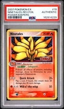 PSA 0 Authentic 2007 Pokemon EX Power Keepers Ninetales REVERSE Holo Foil 19/108 on eBay