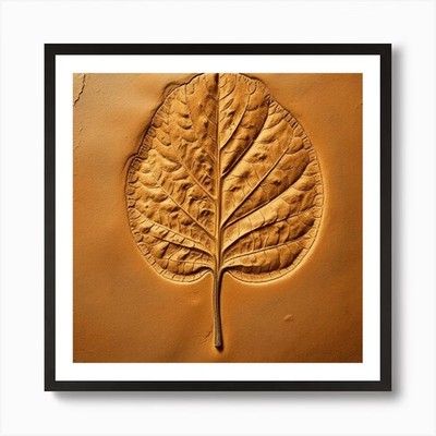 Blattschnitzerei 1 Kunstdruck gerahmt Wandbild Poster Leinwanddruck Bild