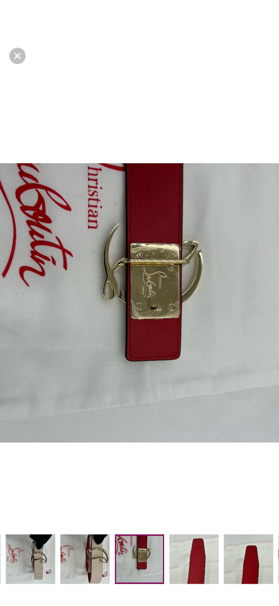 Women’s Christian Louboutin CL logo belt size 85 cm/34 inch maid in Italy Women main image 4