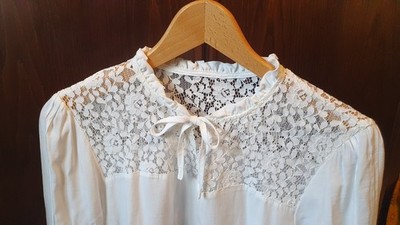 Trachtenbluse, Blusenshirt -Palina- von Spieth und Wensky Creme langarm Gr. 40