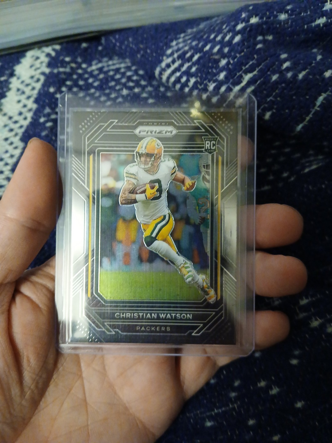 2022 Panini Chronicles - Prizm Black Christian Watson #PB-18 (RC)