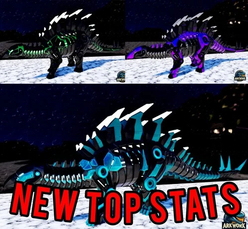 🦖ARK Survival Ascended Tek Stegosaurus New Top Stats PVE PS5/XBOX/PC