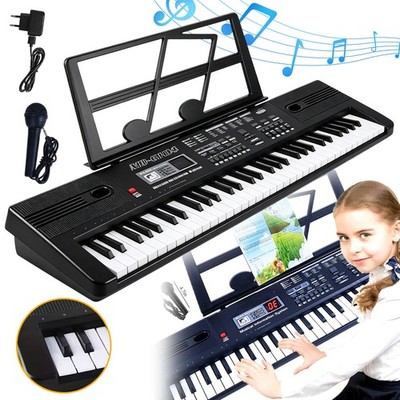 Elektronische 61 Key Keyboard Piano für Anfänger, Digital Piano mit LED-Display