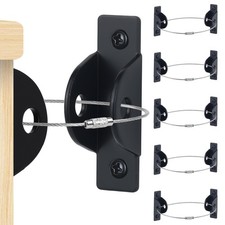 6 Set Furniture Anchors for Baby Proofing, Anti Tip Furniture Wall Anchor Met...