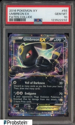 2016 Pokemon XY Fates Collide #55 Umbreon Ex PSA 10 GEM MINT