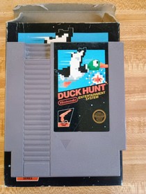 Original 1985 NES Nintendo Duck Hunt Matte Sticker Seal 1rst N.Y. Test Run 
