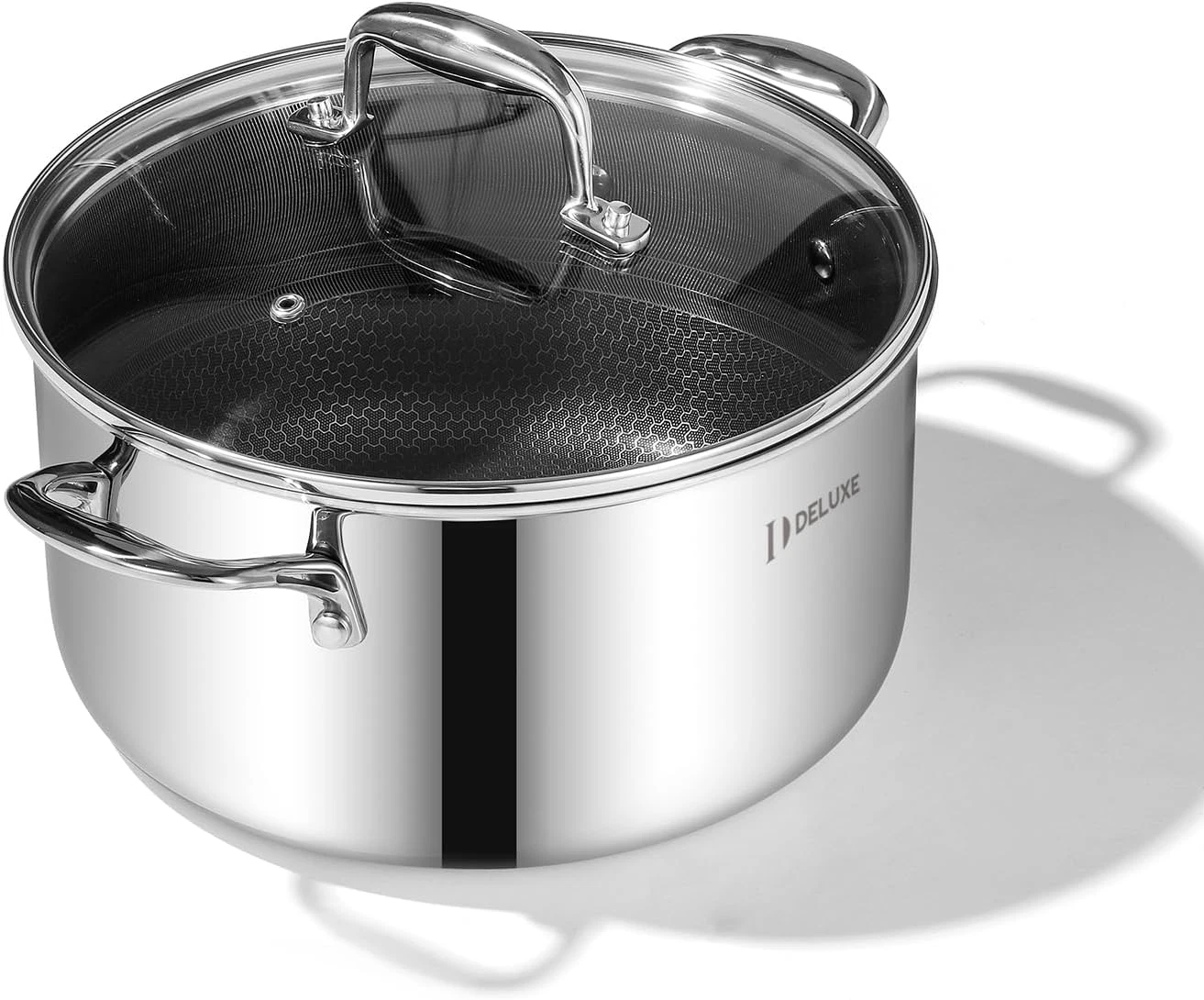 5.4-Quart Hybrid Ceramic Nonstick Dutch Oven with Glass Lid, Induction Ready