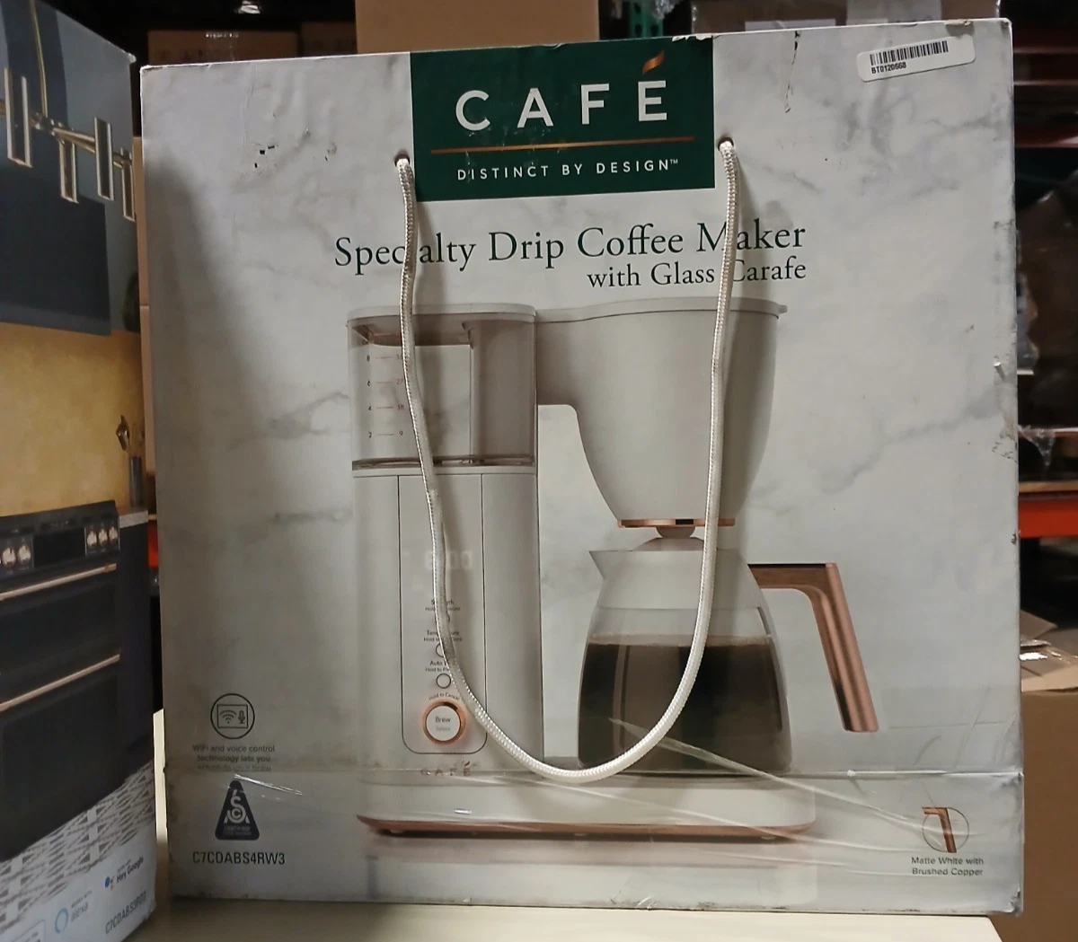 Café Specialty Drip 10-Cup Coffee Maker with WiFi - Matte White C7CDABS4RW3 New!
Opens in a new wind