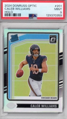 2024 PANINI DONRUSS OPTIC HOLO #201 CALEB WILLIAMS PSA 9