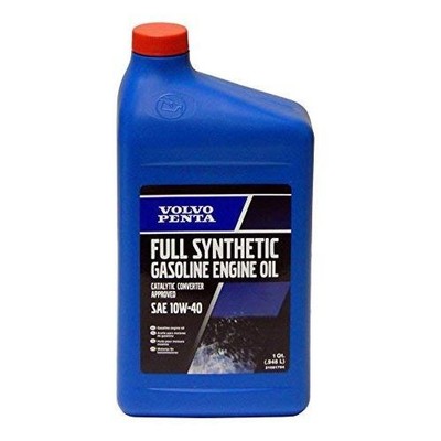 Volvo Penta Full Synthetic Gasoline Engine Oil 10W-40 Quart 21681794