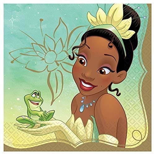 "Disney Princess" Tiana Luncheon Party Napkins, 6.5" x 6.5", 16 Ct. - Picture 1 of 1