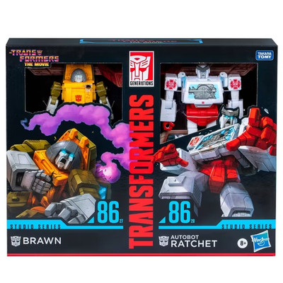 Transformers Movie Studio Series Brawn and Autobot Ratchet Action Figure Set - 2