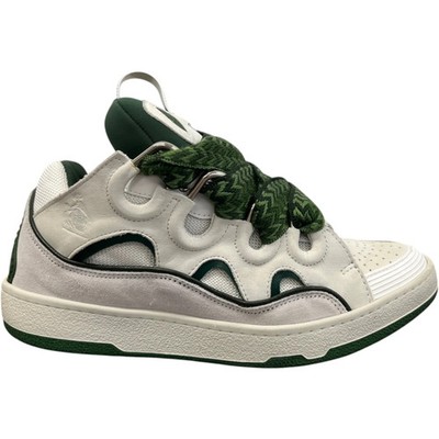 Lanvin Herren Curb Low Sneaker Weiß Größe UK 7 / EU 41