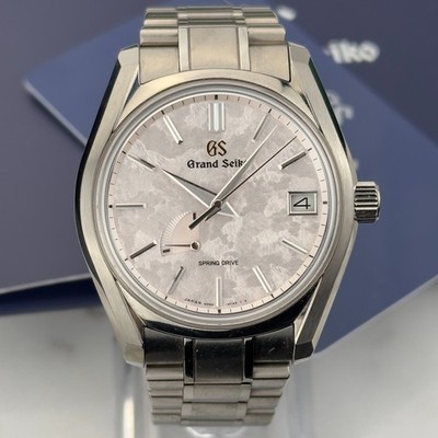 2024 Grand Seiko SBGA443 Spring Drive Titanium Luxury Watch Box Papers Full Set