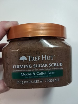 Tree Hut Mocha & Coffee Bean Firming Sugar Scrub with Caffeine 18 oz RARE