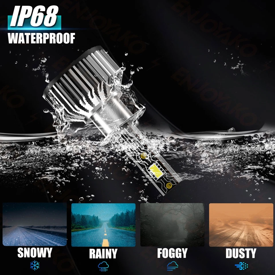 Bombilla de faro LED luz antiniebla haz alto/bajo 6500K para Kia Sorento 2003-2005 2006 Foto 4 de 4