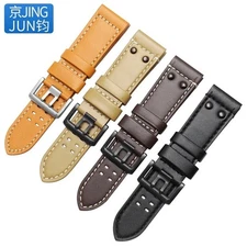 26mm Leather Watch Straps For Luminox 1940 1861 1920 1925 Military Sports New