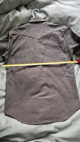 Iron Heart 13 oz Military Serge Snap Shirt size large image 11