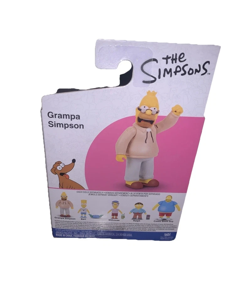 Jakks Pacific Los Simpson GRAMPA SIMPSON & MILHOUSE ambas figuras de 2,5” onda 3 Foto 2 de 2