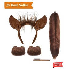 Complete 4-Piece Horse Costume for Adults Ears, Tail, and Headband Included